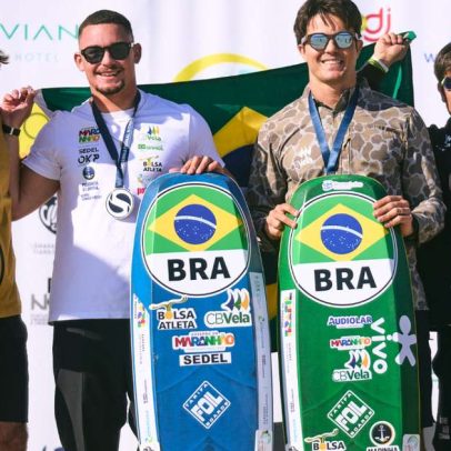 Kitesurf brasileiro conquista melhor resultado em Mundiais