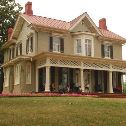 Pode-se visitar a casa histórica de Frederick Douglass em Washington, DC