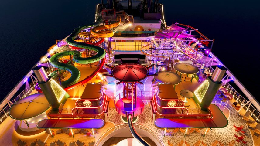 At night, The Harbour will light up for fun well into the evening.