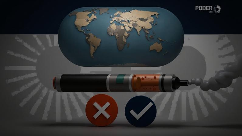Cerca de 90 países permitem o uso e venda de cigarros eletrônicos