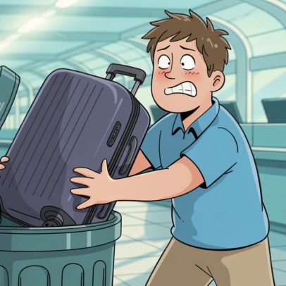Motivo surpreendente leva viajantes a dispensar as malas
