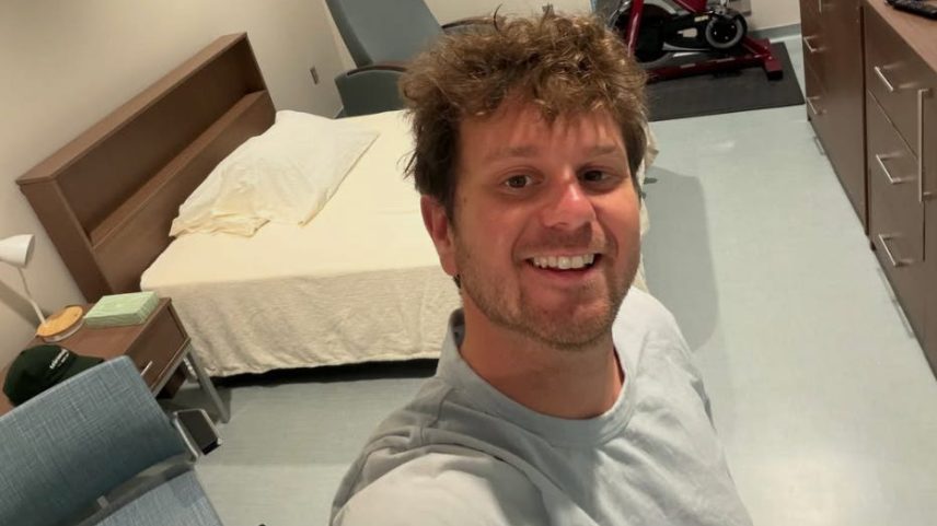 Jake Rosmarin is currently in hantavirus quarantine in Nebraska.