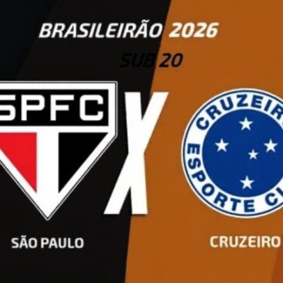 São Paulo x Cruzeiro Sub-20 onde assistir, escalações e arbitragem