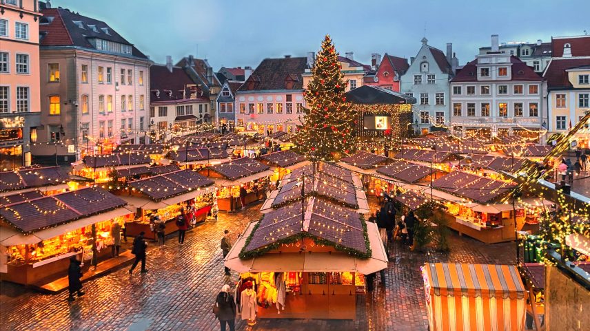 Tallinn, Estonia during the Christmas season.