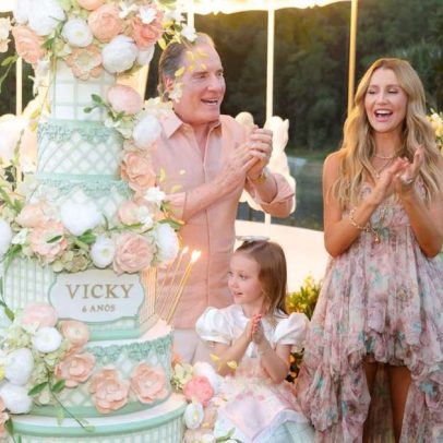 Festa luxuosa da filha de Roberto Justus e Ana Paula Siebert tem bolo gigante e look renovado