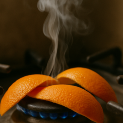 Colocar casca de laranja no fogão: por que fazer e para que serve
