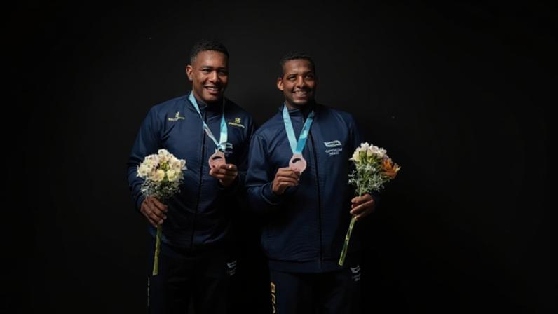 Jacky e Gabriel conquistaram bronze na Copa do Mundo