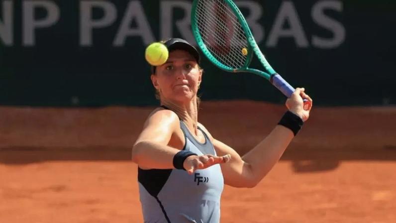 A brasileira Bia Haddad Maia na estreia da edição de 2026 de Roland Garros, em 24 de maio de 2026.