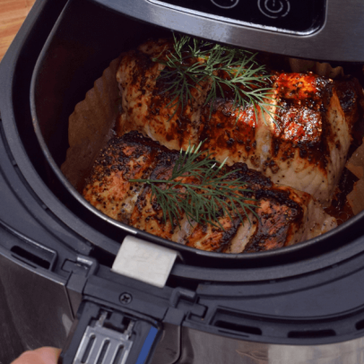 Almoço saudável com 5 receitas rápidas na air fryer