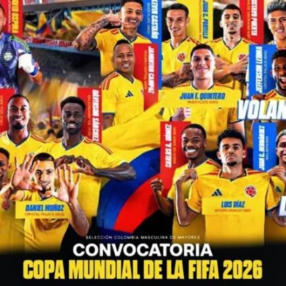 Colômbia é convocada para enfrentar Portugal na Copa 2026