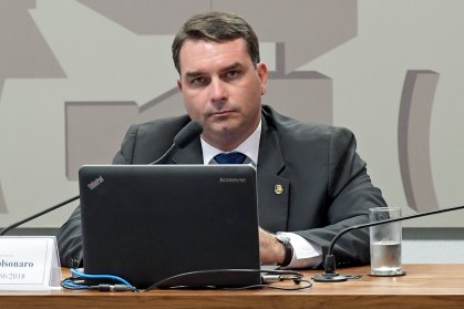 O senador Flávio Bolsonaro