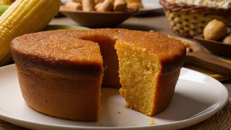 bolo de milho cremoso light.