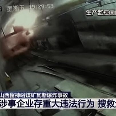 Mina de carvão explode na China; vídeo mostra momento do incidente