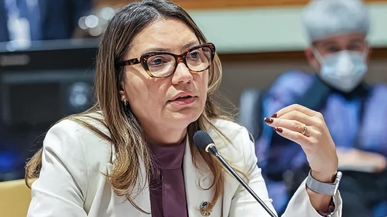A primeira-dama, Rosângela Lula da Silva, a Janja