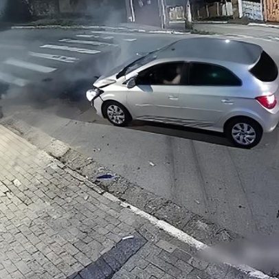 Motorista atropela motociclista em acidente na zona Norte de SP