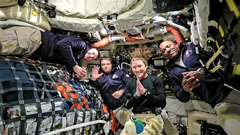 Astronautas da celebrada missão Artemis: eles orbitaram a Lua pela primeira vez em mais de meio século