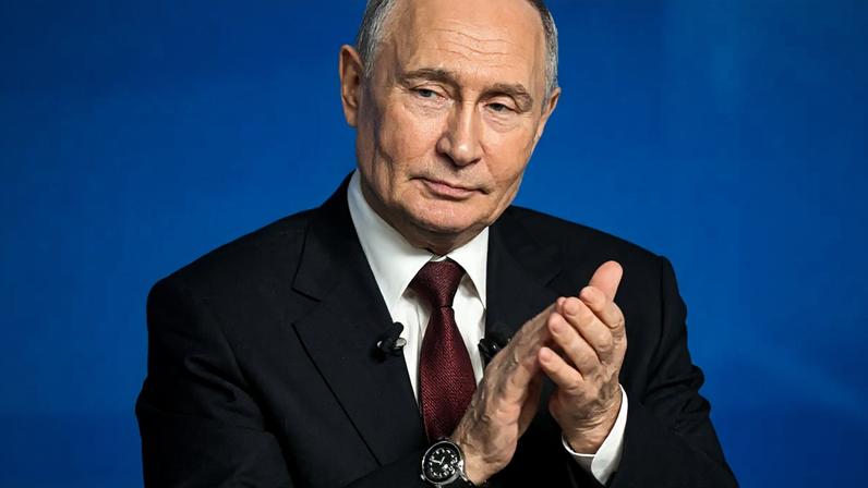 O presidente da Rússia, Vladimir Putin, durante coletiva anual de fim de ano. 19/12/2024