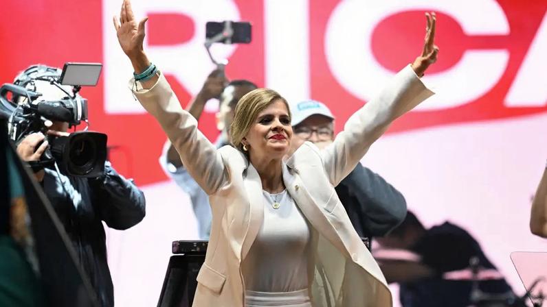 A nova presidente da Costa Rica, Laura Fernández