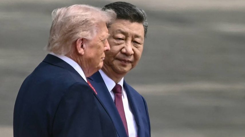 Donald Trump e Xi Jinping - 14/05/2026 (BRENDAN SMIALOWSKI/AFP)