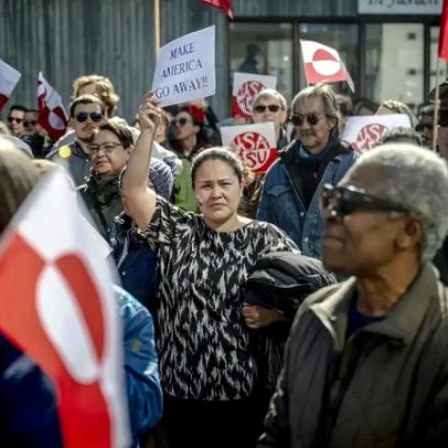 Groenlândia protesta contra Trump em frente ao novo consulado dos EUA