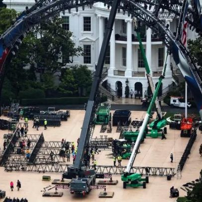 Trump constrói ringue de luta na Casa Branca para celebrar 80º aniversário