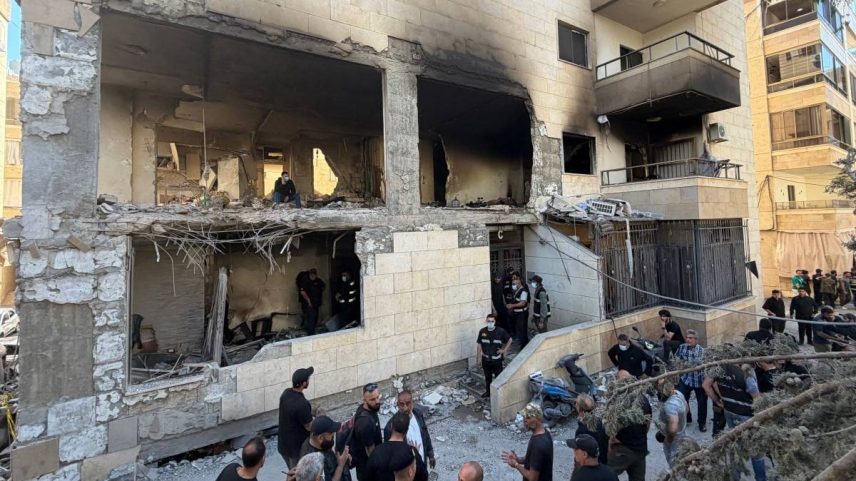 Segundo uma fonte militar libanesa, o ataque teve como alvo um apartamento em Choueifat, cidade vizinha ao subúrbio do sul da capital, reduto do Hezbollah.