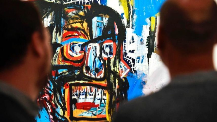 A Jean-Michel Basquiat exhibition at the Fondation Louis Vuitton in Paris.