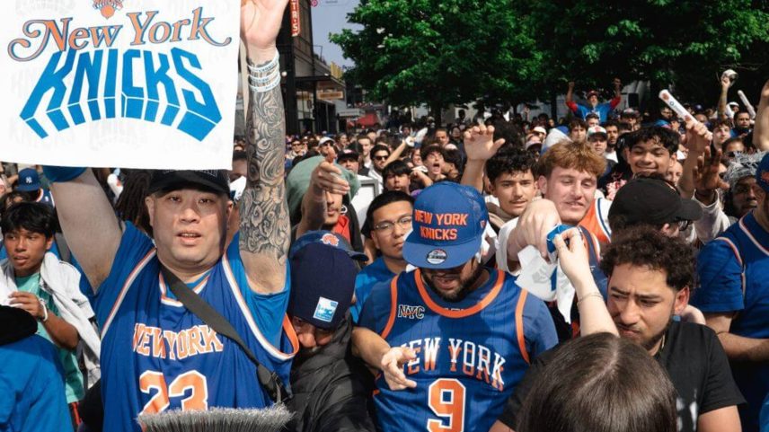 There have been outdoor watch parties at Madison Square Garden throughout the Knicks' playoff run. The police say behavior at the parties has become progressively unruly.