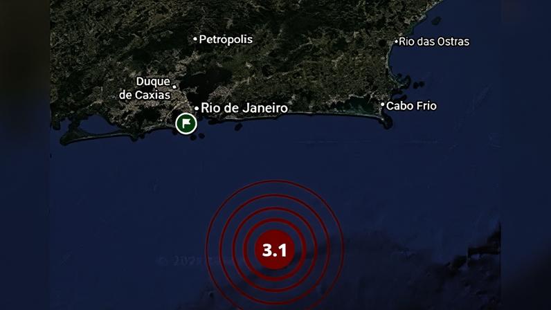 Novo tremor de terra no Rio de Janeiro