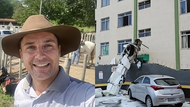 O médico veterinário Fernando Moreira Souto, que morreu na queda de um avião na manhã desta segunda-feira (4), em Belo Horizonte, era filho do prefeito da cidade mineira de Jequitinhonha, Nilo Souto