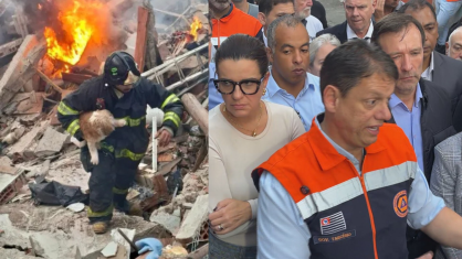 O governador afirmou que houve um erro no momento da obra que causou a explosão