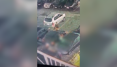 Câmeras registram agressão à mulher em estacionamento na Grande SP