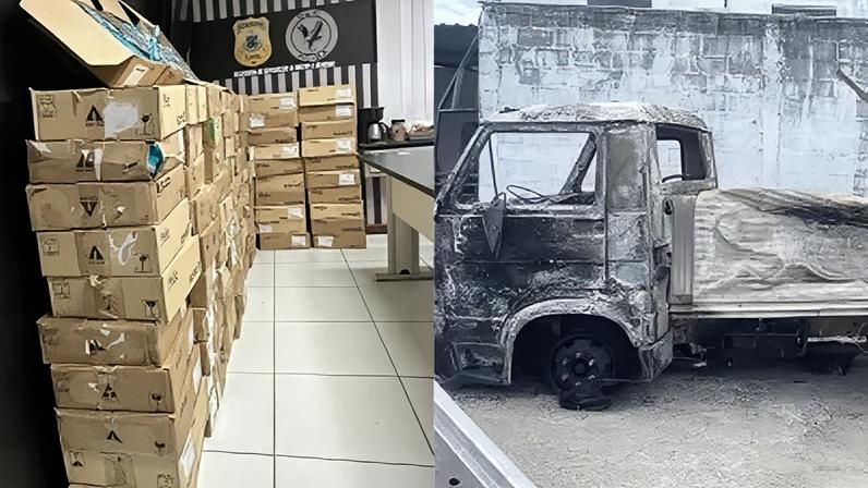 No total, foram recuperados R$ 788 mil em mercadorias, veículos e bens apreendidos