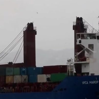 Navio russo pode ter afundado com reatores para Coreia do Norte, diz TV