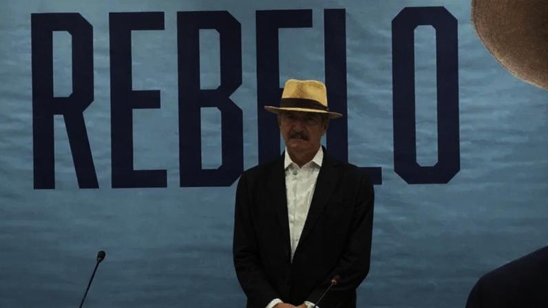 Aldo Rebelo em evento de sua pré-candidatura a presidência da republica pelo DC, em janeiro