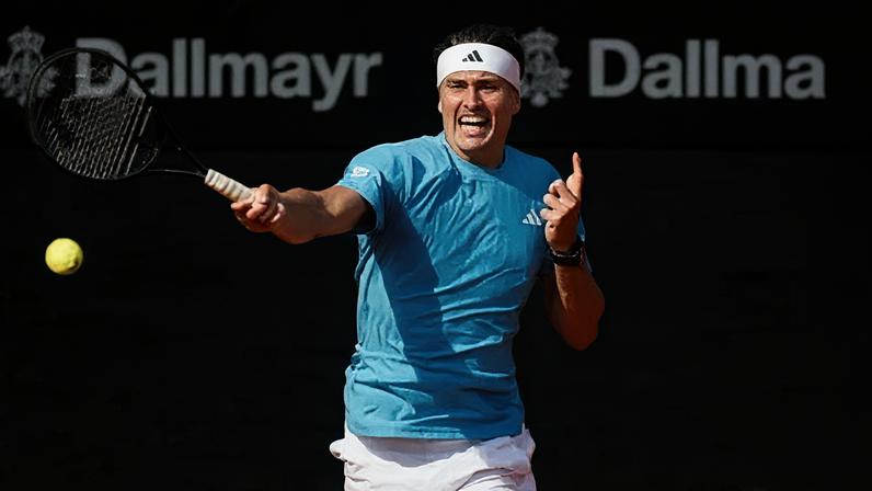 Alexander Zverev em ação no ATP 500 de Munique