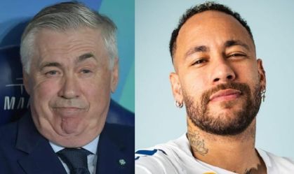 Ancelotti afirma que Neymar precisa estar cem por cento fisicamente para ser convocado para a Seleção