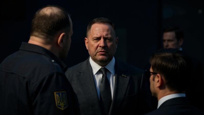 1 de 1 Imagem colorida do chefe do Gabinete do Presidente da Ucrânia, Andriy Yermak - Foto: Anton Shevelov/Global Images Ukraine via Getty Images