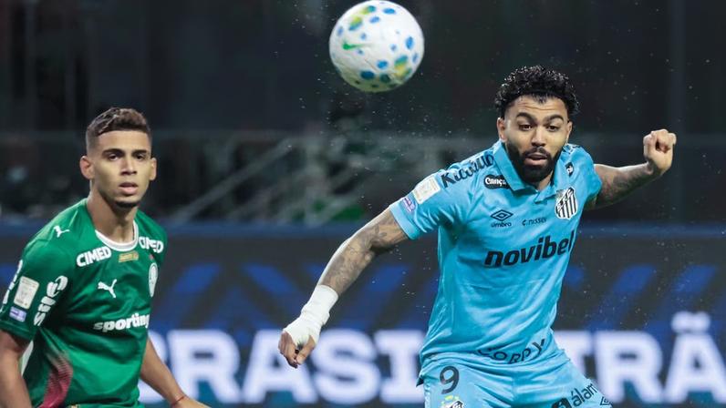 Palmeiras e Santos empataram por 1 a 1 no Allianz Parque