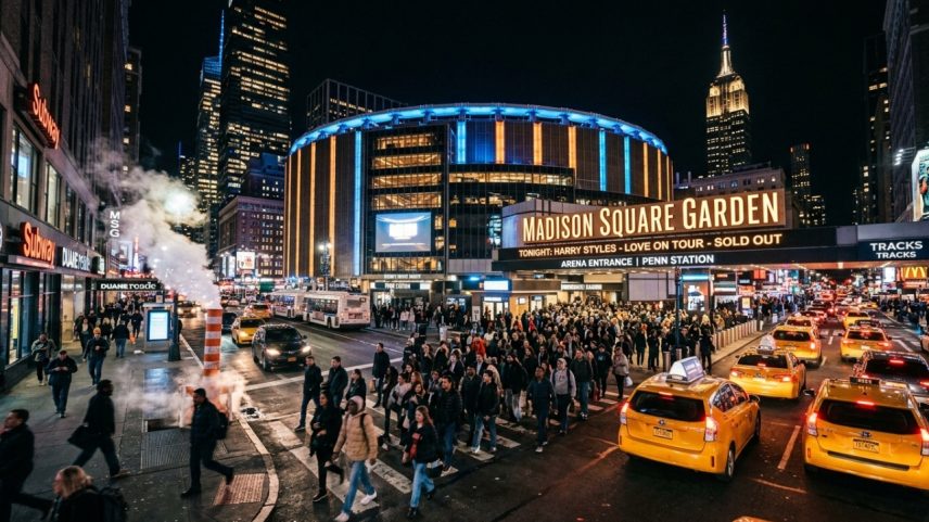 Arena multiuso em Nova York com capacidade para vinte mil pessoas e eventos históricos – Créditos: depositphotos.com / J2R