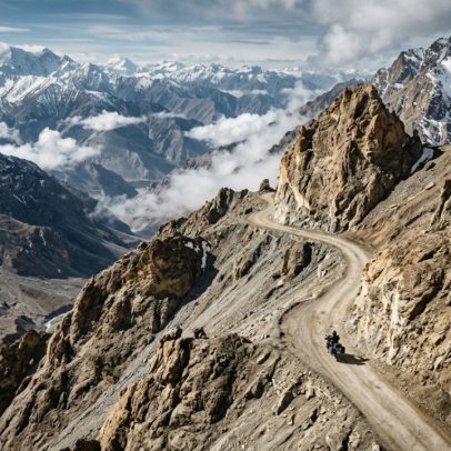 Estrada Leh-Manali de 479 km cruza 5 passagens acima de 4.000 m no Himalaia