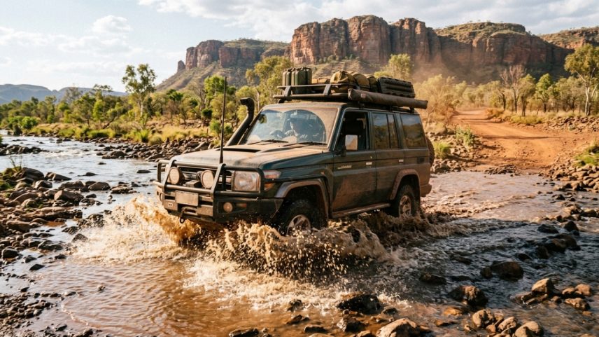 Rota de 660 km na Kimberley exige veículos com tração nas quatro rodas