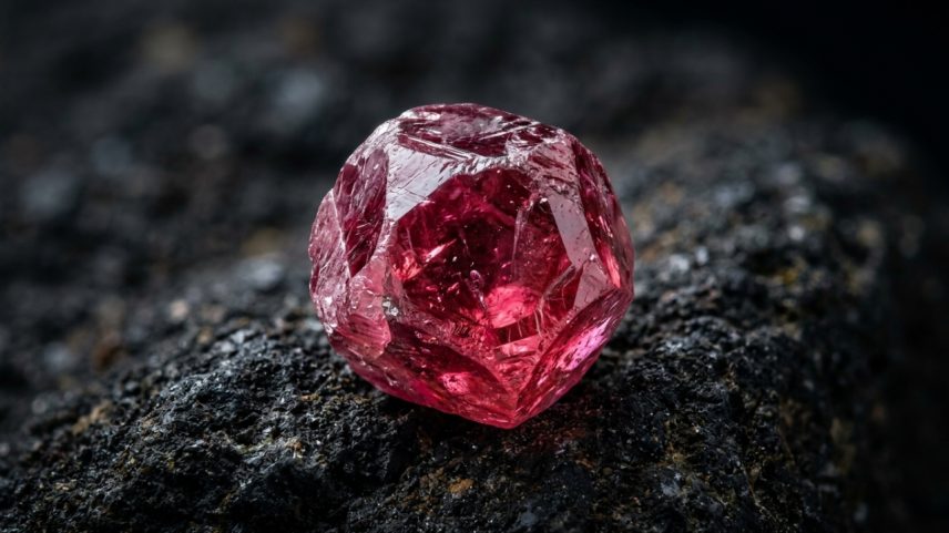Variedade de granada com brilho intenso e tons que variam do rosa ao vermelho violáceo – Créditos: depositphotos.com / Imfoto