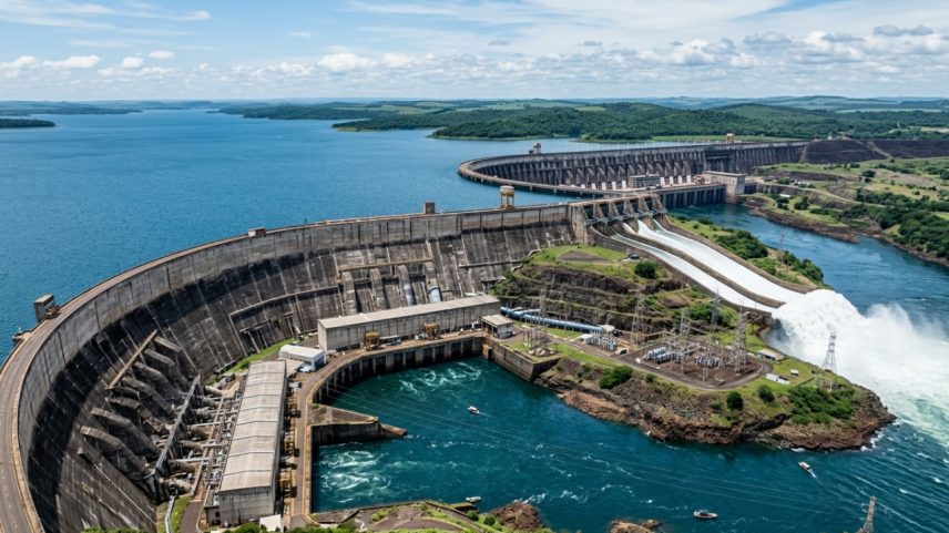 A maior usina hidrelétrica do mundo em produção acumulada localizada na fronteira com o Paraguai – Créditos: depositphotos.com / Junot