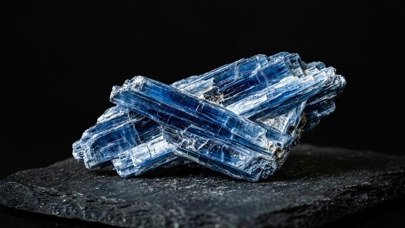Mineral conhecido pela sua variação de dureza física conforme a direção do corte – Créditos: depositphotos.com / vvoennyy