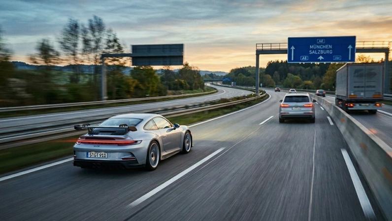 Rodovias alemãs de alta tecnologia famosas pela ausência de limites de velocidade – Créditos: depositphotos.com / Colour