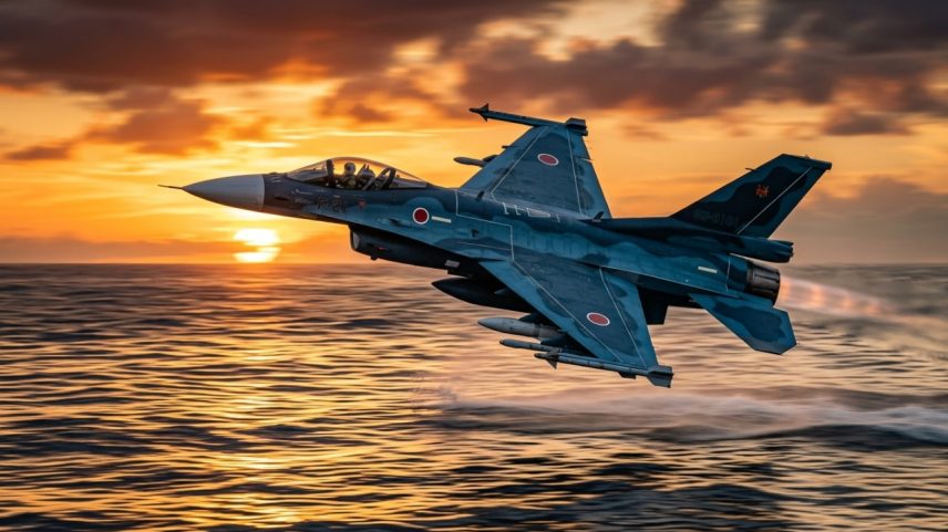 Caça multitarefa japonês que introduziu o primeiro radar AESA em aviões de combate operacionais – Créditos: depositphotos.com / motive56