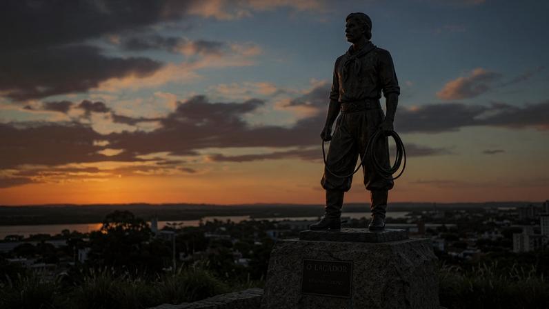 Monumento de 4,45 m em bronze vira maior símbolo da identidade gaúcha