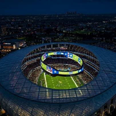 Arena de Inglewood, a mais cara da NFL, custa US$ 5,5 bilhões com telão de 1.000 toneladas