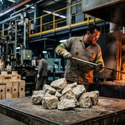 Mineral rico em sódio reduz ponto de fusão e impulsiona a indústria vidreira